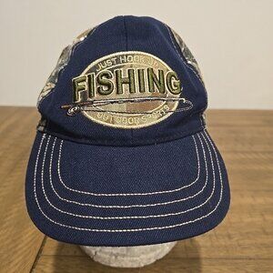 Just Hook Up Fishing Outdoor Sports Baseball Cap Dad Hat Adjustable Camo